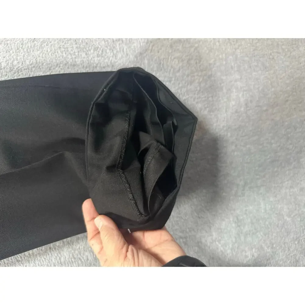 Chanel Dress Pants Women's Size 34 (US 2) Black Pleated High Rise Wide Leg